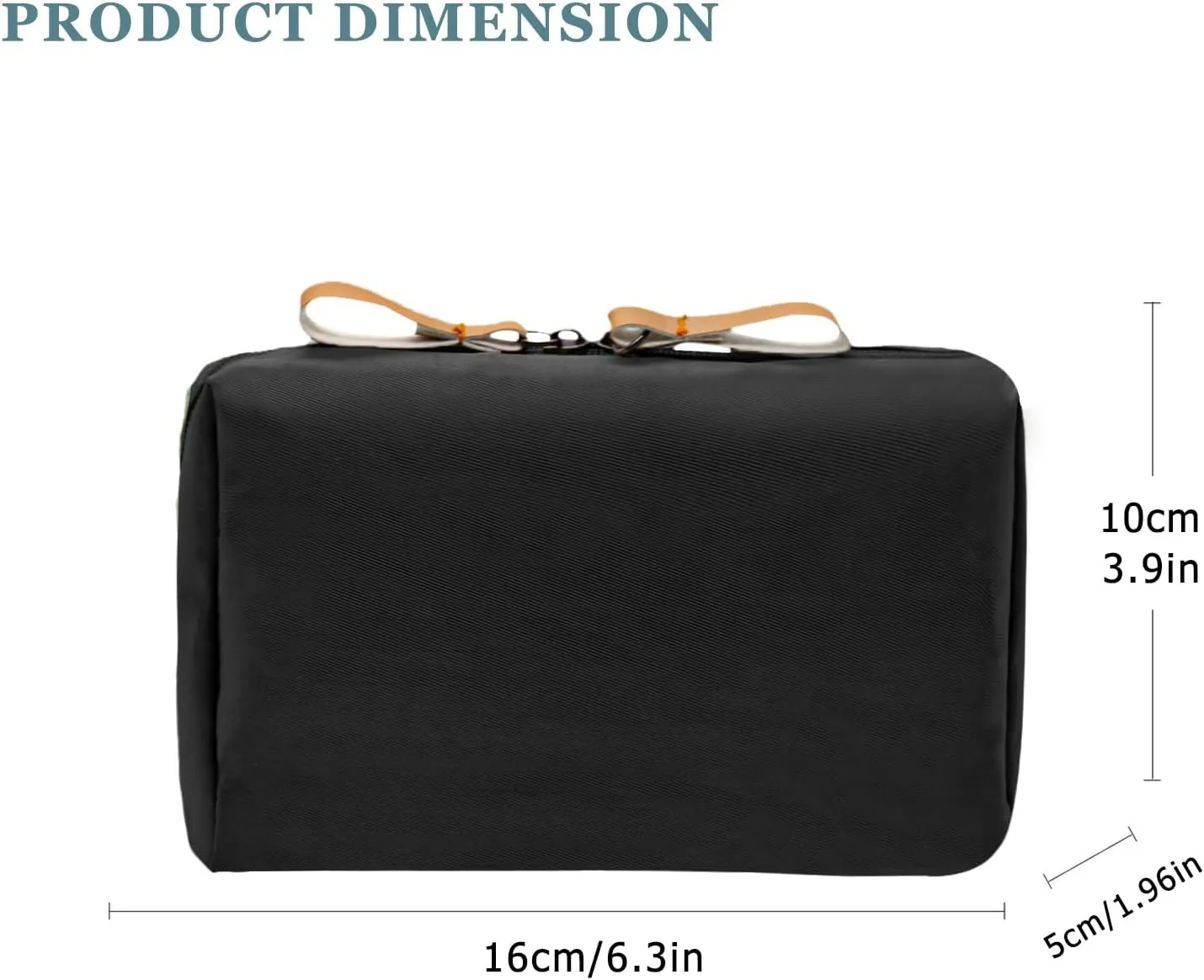 Long Keeper Small Cosmetic Bag Women Water Resistant Make Up Bag Cute Mini Travel Makeup Organizer Bag Portable Toiletry Bag (Black and Red)