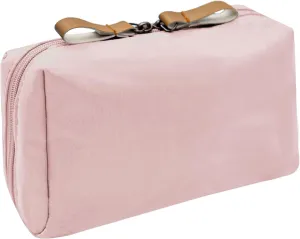 Long Keeper Small Cosmetic Bag Women Water Resistant Make Up Bag Cute Mini Travel Makeup Organizer Bag Portable Toiletry Bag (Pink)