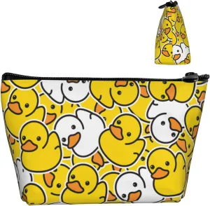 Makeup Pouch Large Capacity for Pen Pencil Cosmetic Storage, Fashion Cosmetic Tools Holder Bag Ideal Gift for Women, Compatible with Cute Rubber Duck Makeup Bags