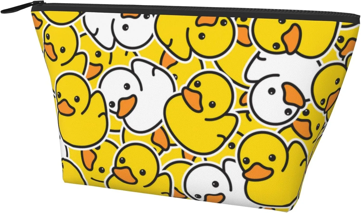 Makeup Pouch Large Capacity for Pen Pencil Cosmetic Storage, Fashion Cosmetic Tools Holder Bag Ideal Gift for Women, Compatible with Cute Rubber Duck Makeup Bags