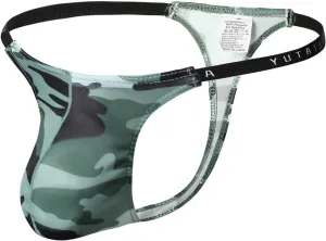 Men Camo Sexy Underwear G-String T-Back Thong Fashion Pouch Sissy Panties Gay Briefs Naughty Underpants