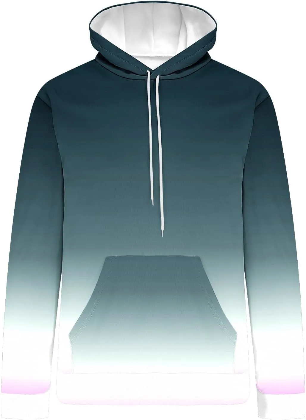 Men Casual Fashion Hooded Sweatshirts Round Neck Print Pullover Long Sleeve Tops Sweatshirt, 2024 Tall and Big Mens