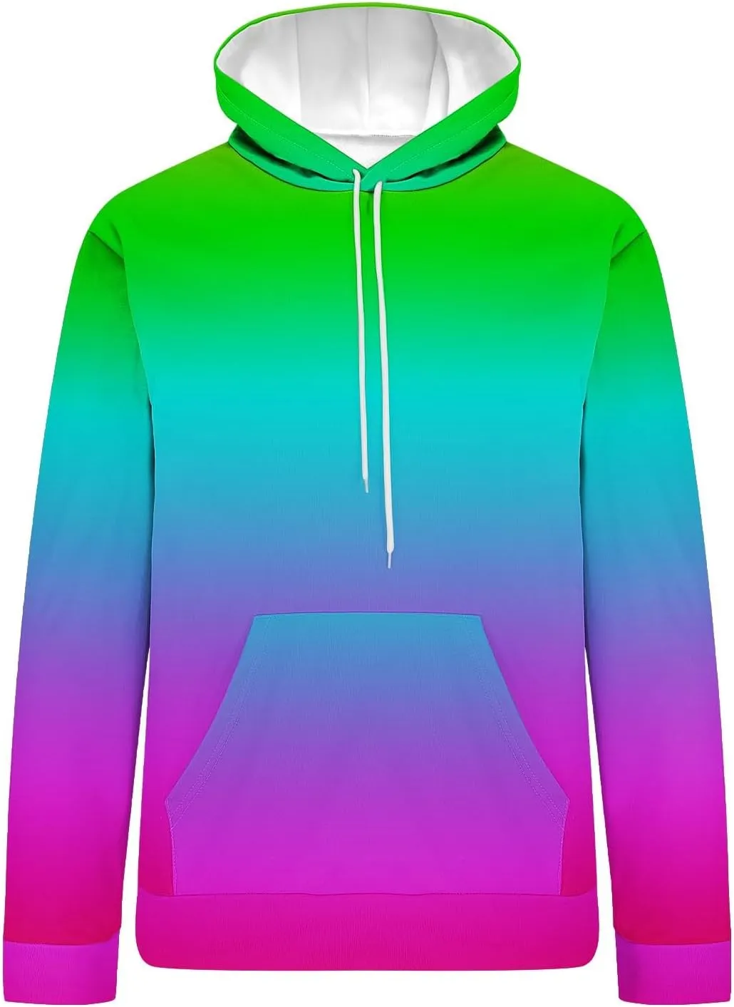 Men Casual Fashion Hooded Sweatshirts Round Neck Print Pullover Long Sleeve Tops Sweatshirt, 2024 Tall and Big Mens