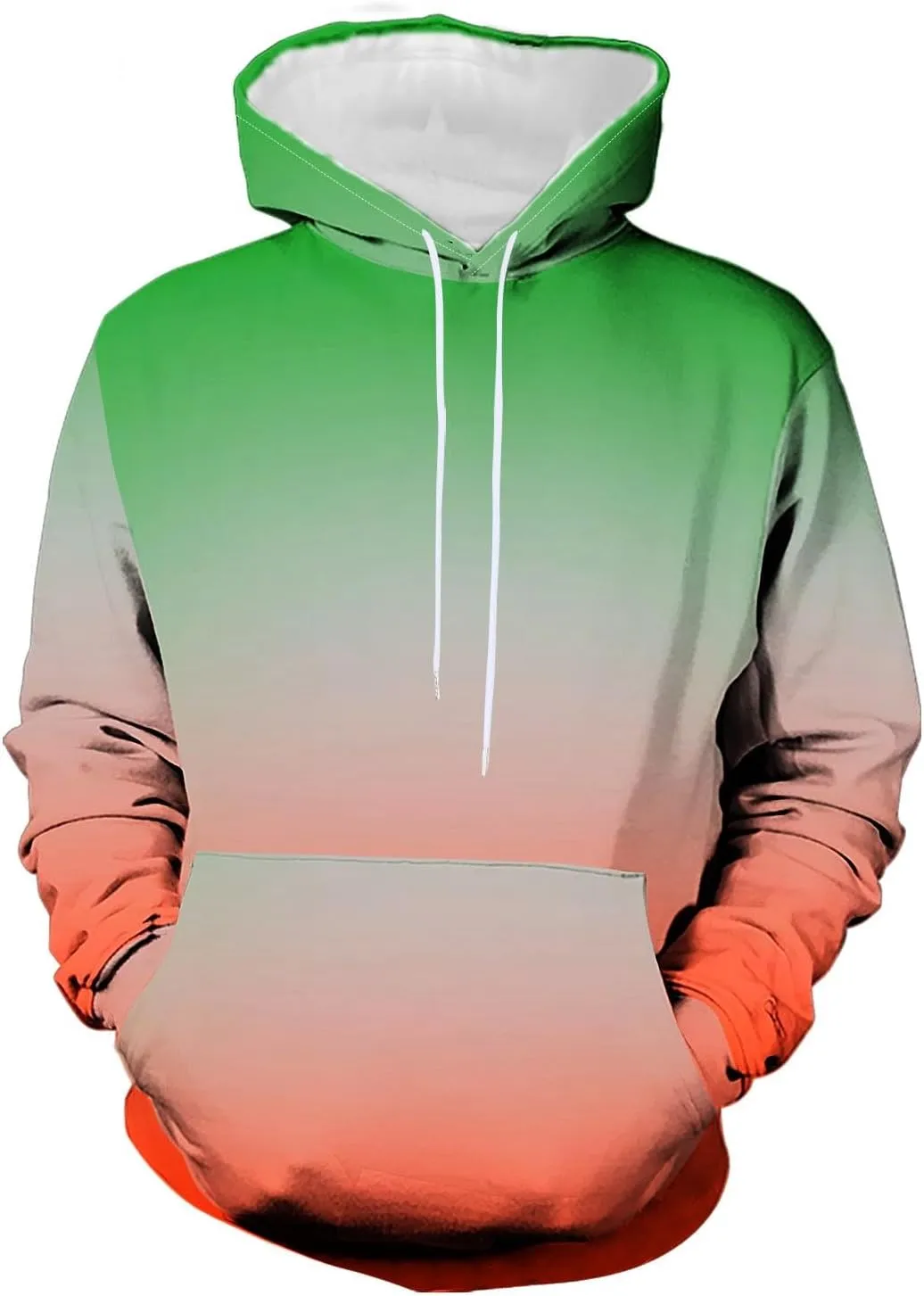 Men Casual Fashion Hooded Sweatshirts Round Neck Print Pullover Long Sleeve Tops Sweatshirt, 2024 Tall and Big Mens