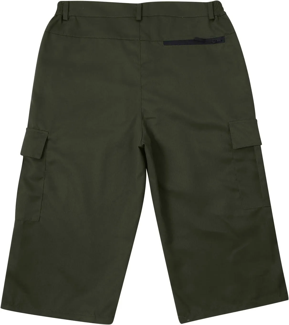 Mens Capri Cargo Pants Twill Multi Pockets Casual 3/4 Hiking Work Shorts for Men Athletic Fit Golf Tennis Tactical Pants