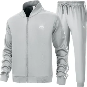 Men's Casual Tracksuits Long Sleeve Jogging Suits Sweatsuit Sets Track Jackets and Pants 2 Piece Outfit