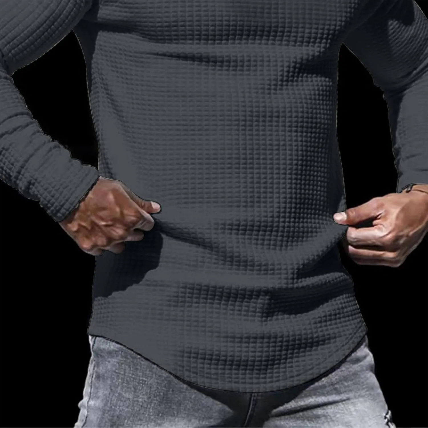 Men's Fashion Casual Solid Color Zipper Pockets Long Sleeve Hooded Casual Outwear CoatTall and Big Mens Winter Tops