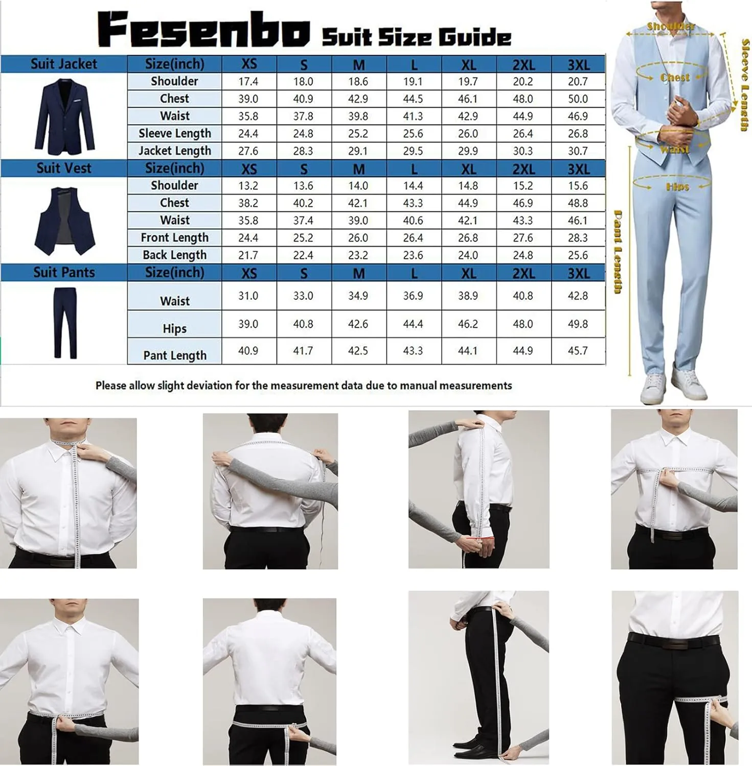 Mens Suits 3 Piece Plaid Slim Fit Tuxedo Double Breasted Prom Dress Suits Men Jackets Blazer Vest and Pants with Tie