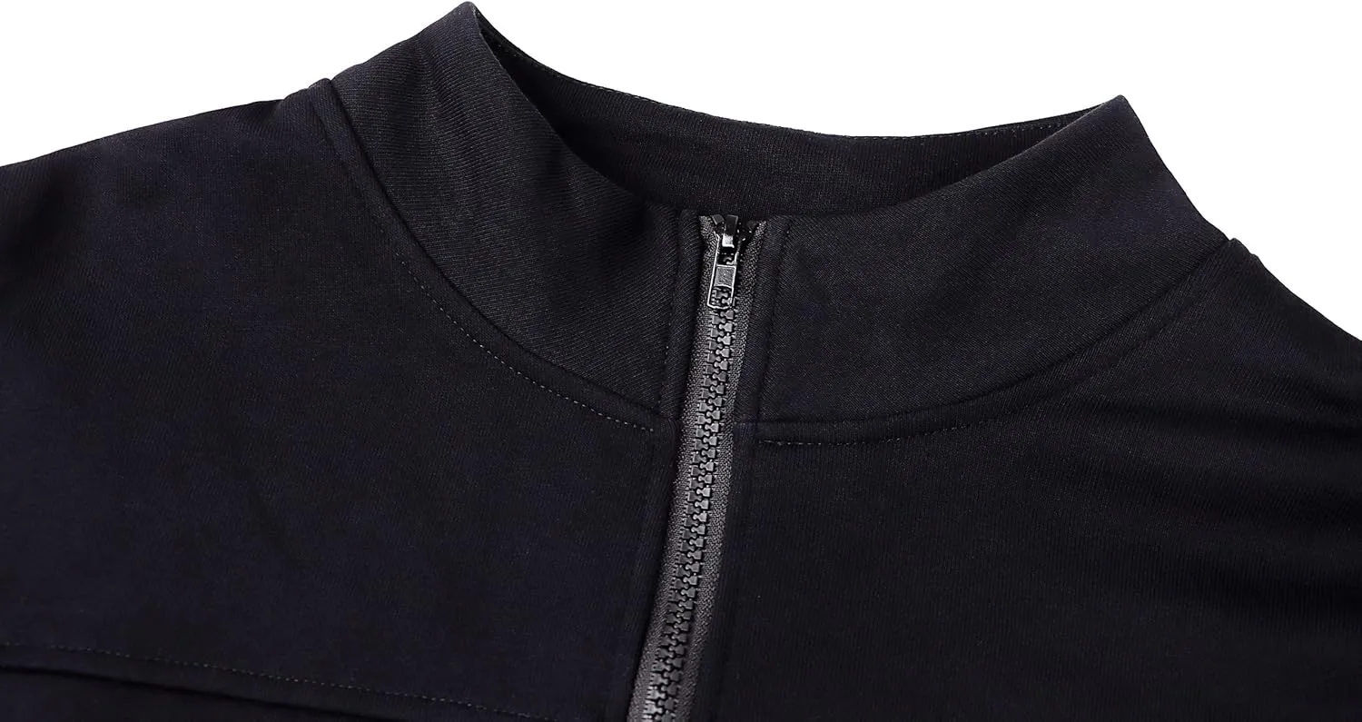 MISSACTIVER Women Casual Zip Up Stand Collar Crop Workout Sweatshirt Long Sleeve Drawstring Hem Cropped Sport Jackets Top