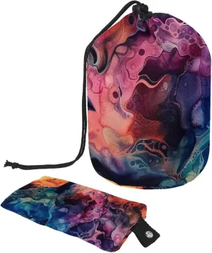 Mystical Watercolor Woman Travel Cosmetic Bags Makeup Bag for Women, Foldable Drawstring Travel Cosmetic Bags, Portable Toiletry Bucket Bag
