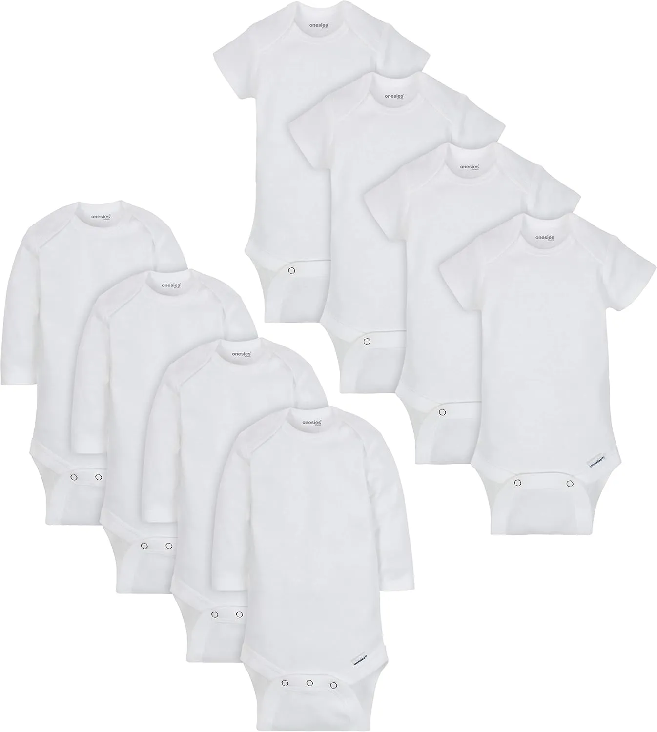 Onesies Brand unisex-baby 8-pack Short Sleeve Mix & Match Bodysuits