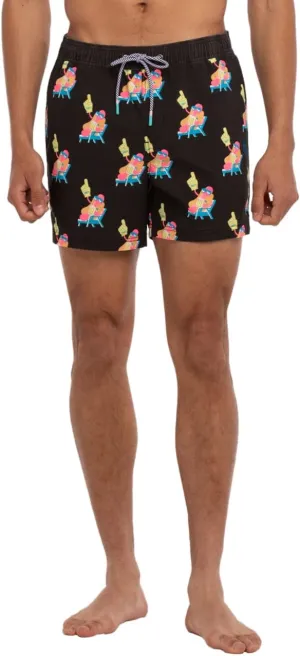 Party Pants USA Mens Swim Trunks, Characters, Stretch Swimming Board Shorts, 5.5 Inseam