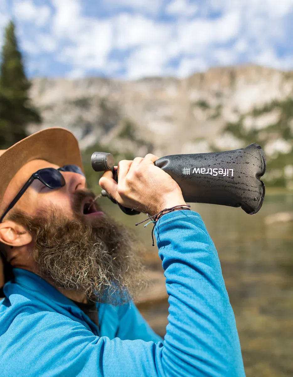 Peak Series Collapsible Squeeze Bottle With Filter-1L