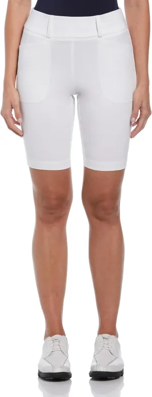 PGA TOUR Women's 9.5 Pull-on Golf Shorts with Tummy Control, Performance Stretch, Moisture-Wicking, Sun Protection