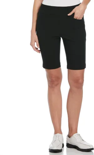 PGA TOUR Women's 9.5 Pull-on Golf Shorts with Tummy Control, Performance Stretch, Moisture-Wicking, Sun Protection