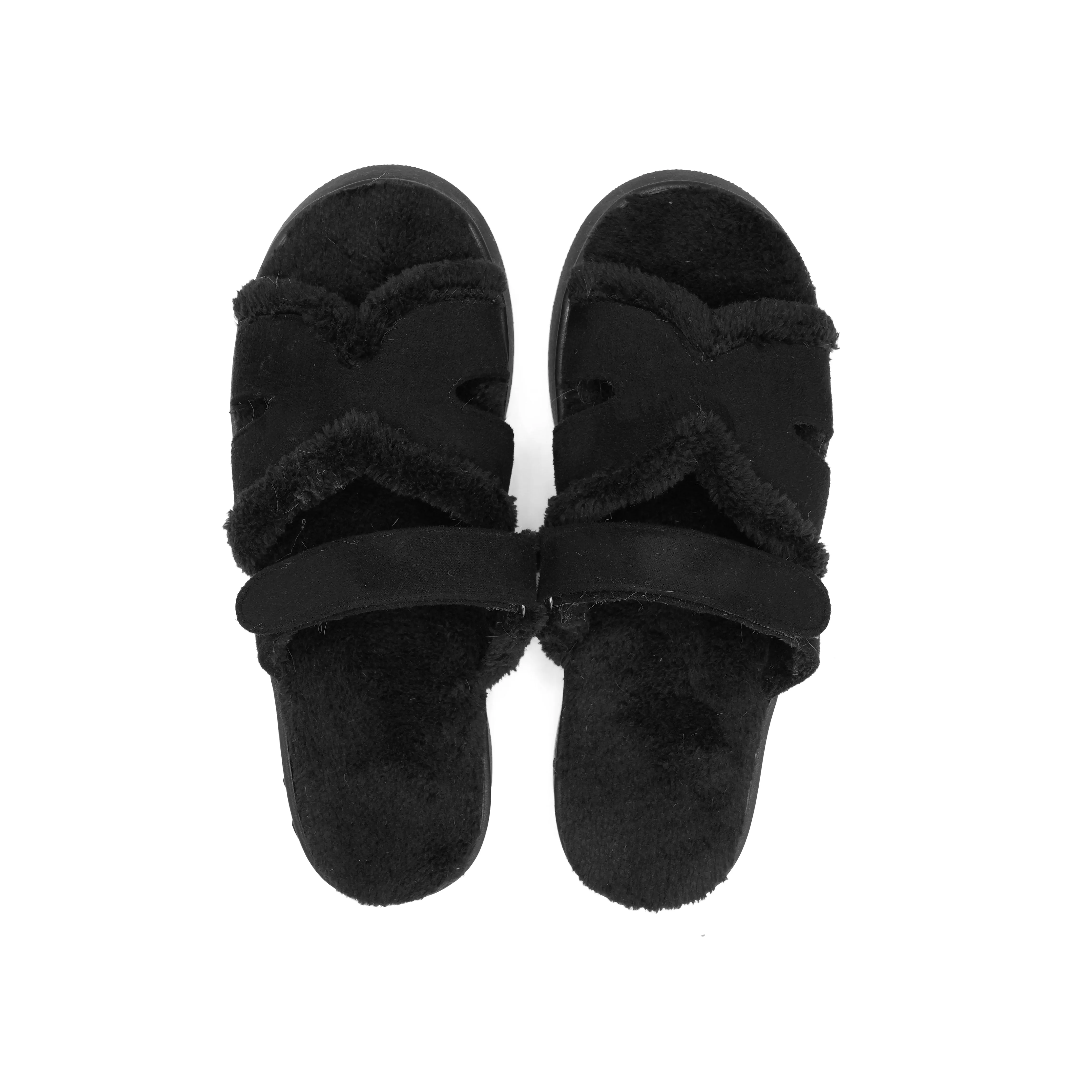 Plush Minimal Slides - Black