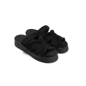 Plush Minimal Slides - Black