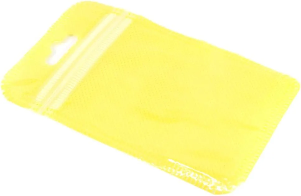 QQ Studio 100 Pieces Clear and Non-Woven Flat Accessories Storage Bags for Art & Craft; Jewelry Making with Reclosable Zipper and Hang Hole (Green)