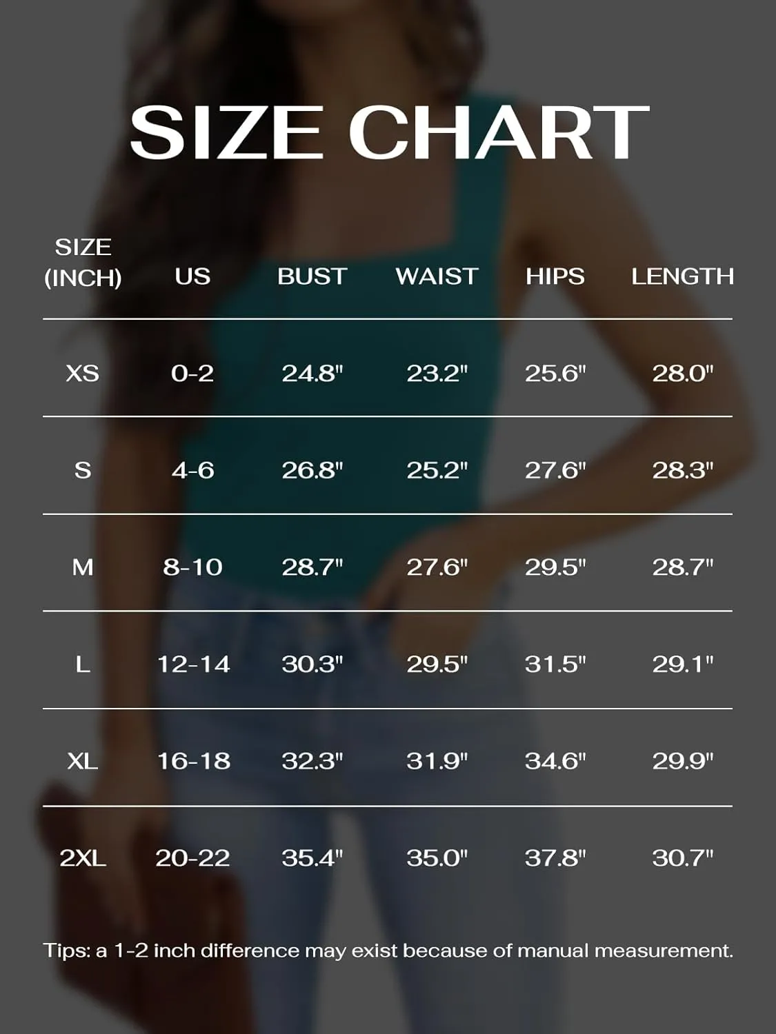 REORIA Butsmooth Womens Basic Sexy Square Neck Sleeveless Tank Tops Bodysuits Clubwear