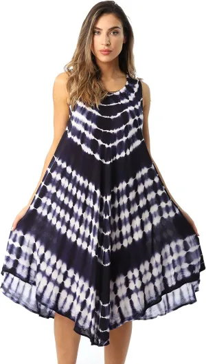 Riviera Sun Tie Dye Summer Dress - Beach Cover Up
