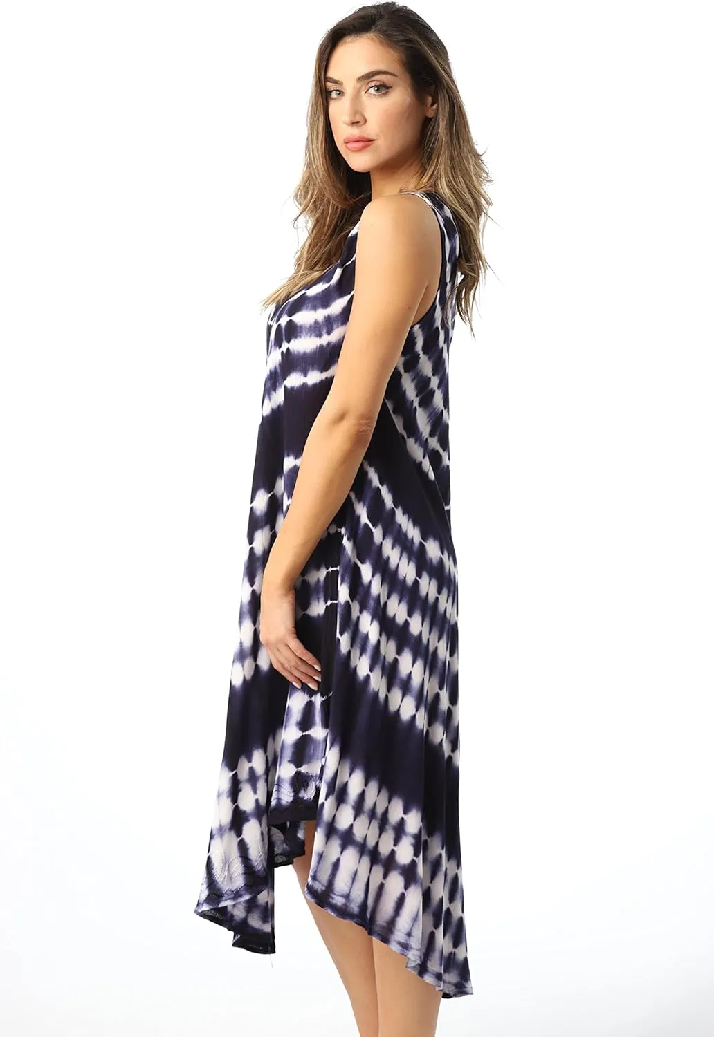 Riviera Sun Tie Dye Summer Dress - Beach Cover Up