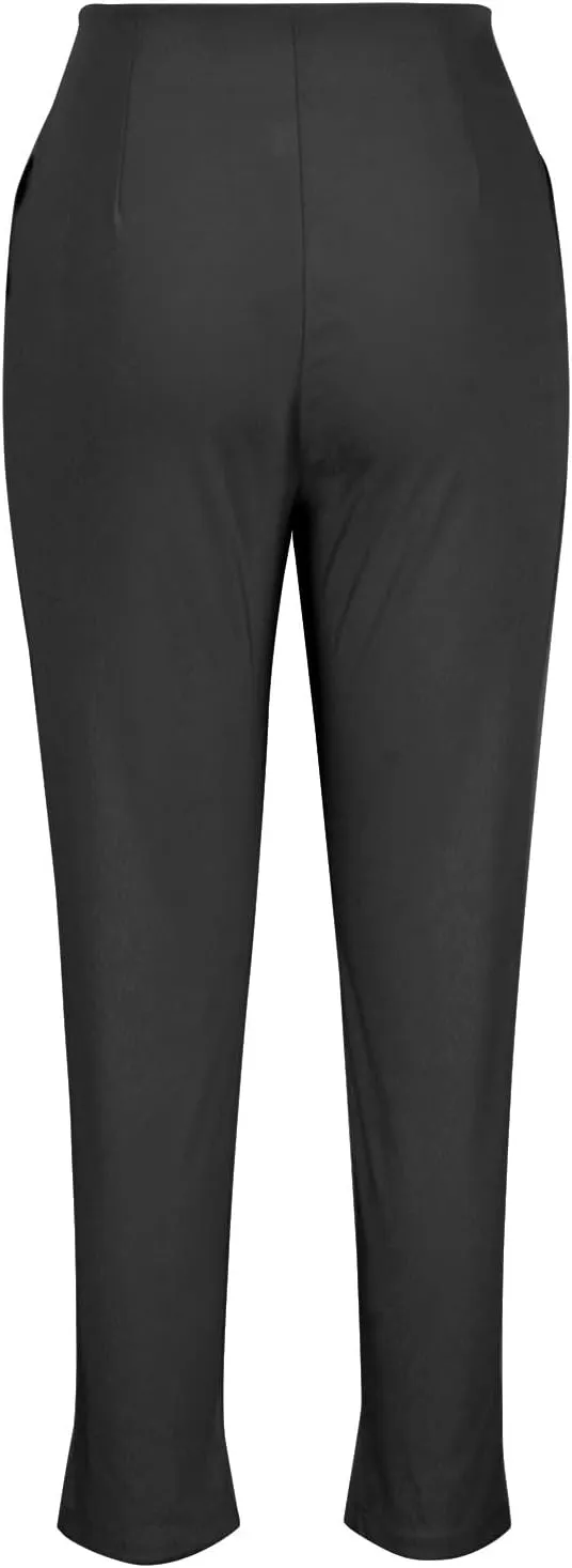 Ruziyoog High Waist Skinny Pants for Women Soft Stretchy Slim Fit Trousers Casual Work Office Pants