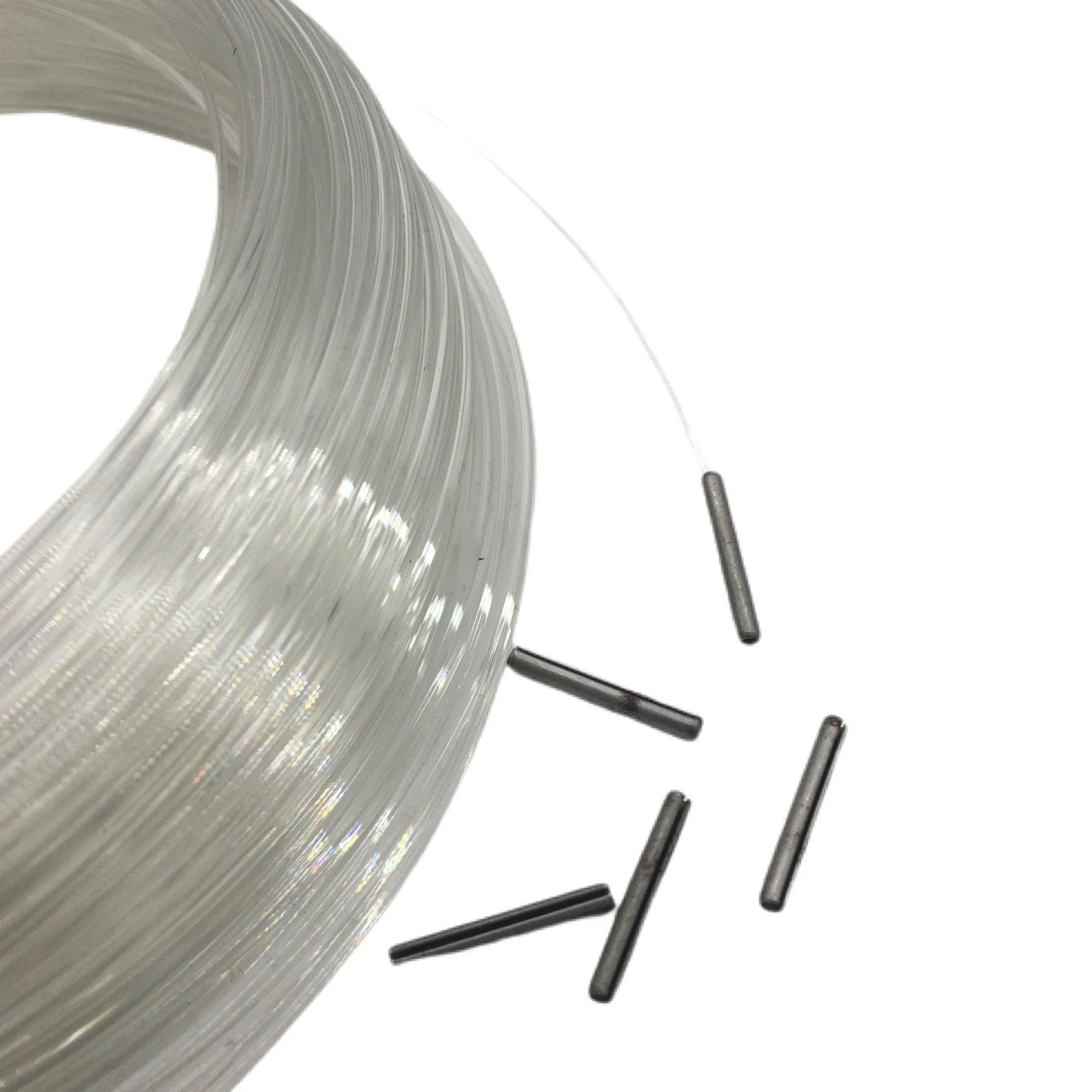 Set of 6m Transparent Hat Brim Wire & 6 Connectors for Millinery