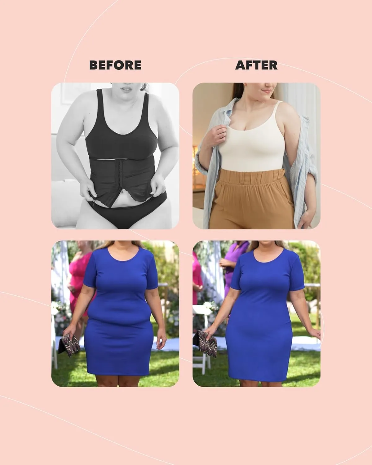 SHAPERMINT Mid Thigh Shapewear Bodysuit, Body Suits for Womens, Bodysuits for Women Tummy Control Shapewear