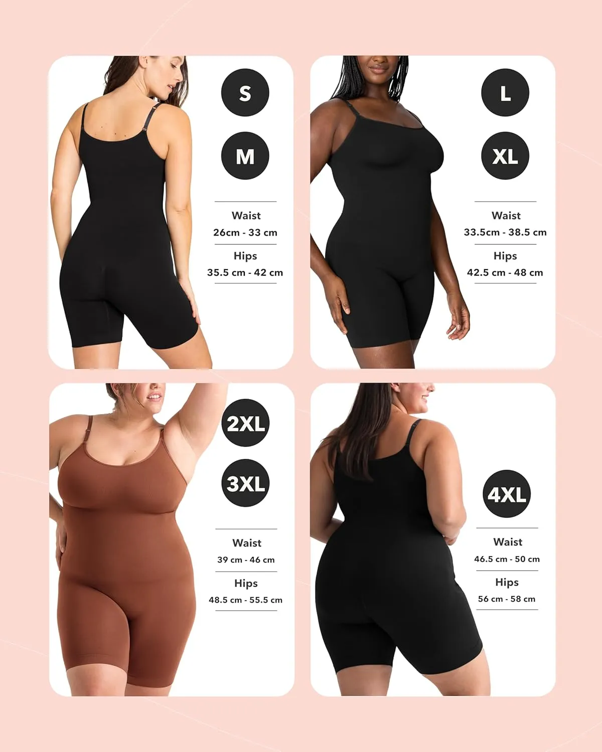 SHAPERMINT Mid Thigh Shapewear Bodysuit, Body Suits for Womens, Bodysuits for Women Tummy Control Shapewear