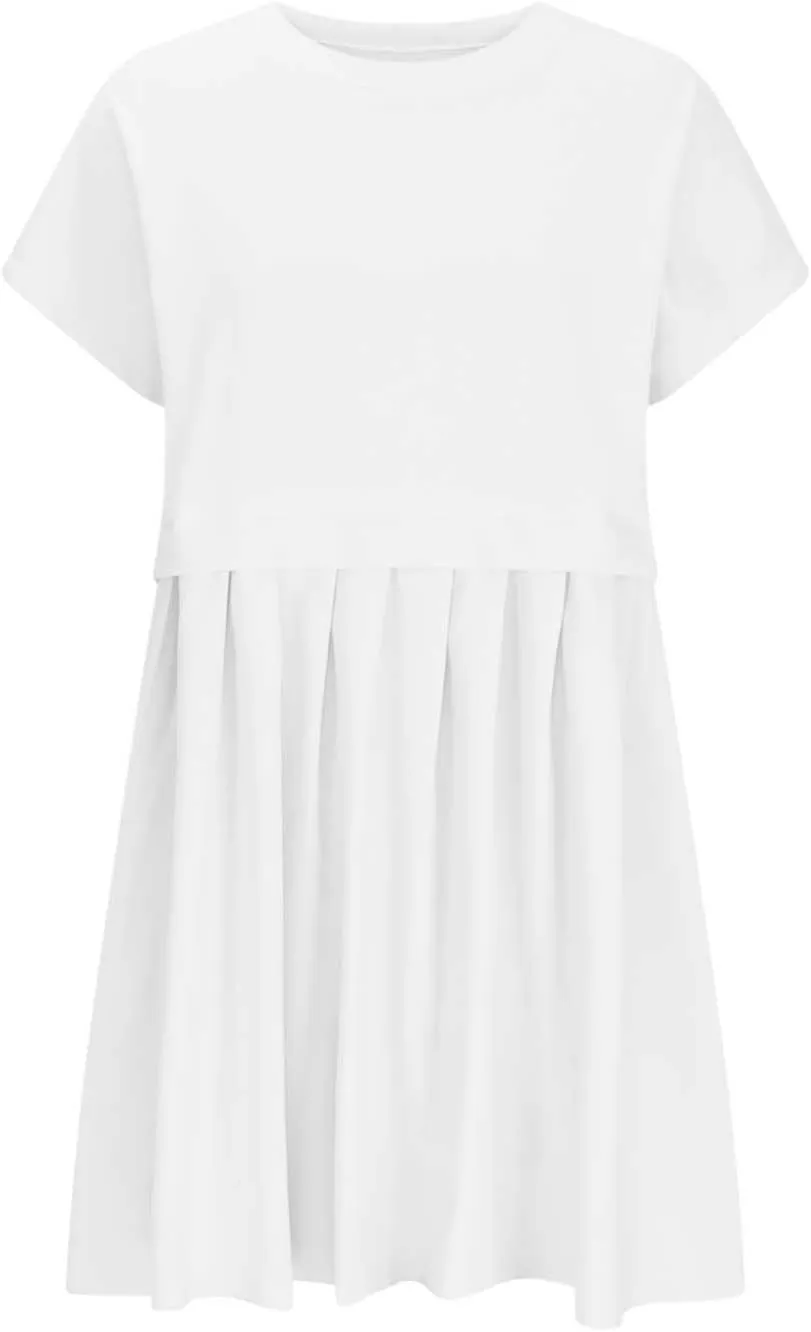 Summer Dresses for Women Oversized Sweatshirts Dress Mini Boho Tennis Dress Ruffle Babydoll Dresses 2024, Small