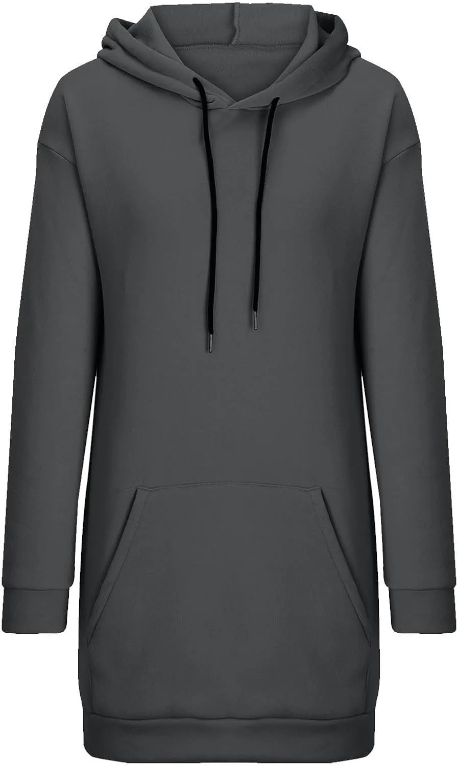 The Warmy Oversized Hoodie Dress for Womens Long Sleeve Pullover Tops with Pocket Fashion Fall Winter Hood