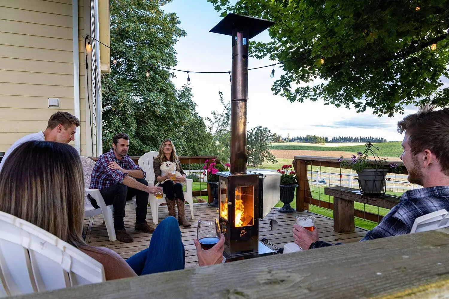 Timber Stoves Big Timber Wood Pellet Patio Heater