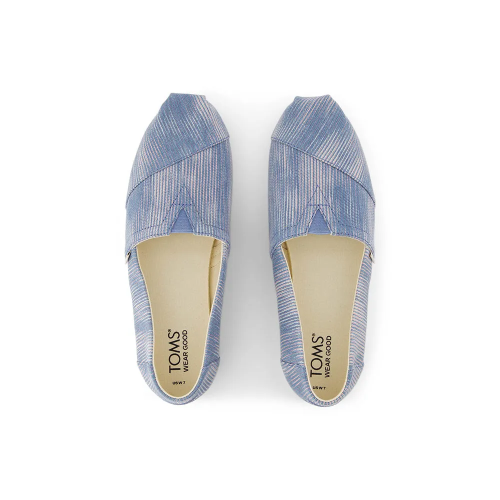 TOMS Women Alpargata Novelty Shoes - Pastel Blue Denim