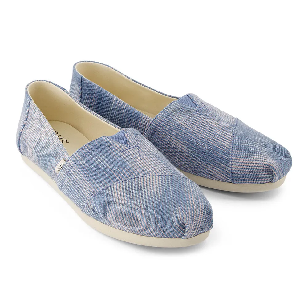 TOMS Women Alpargata Novelty Shoes - Pastel Blue Denim