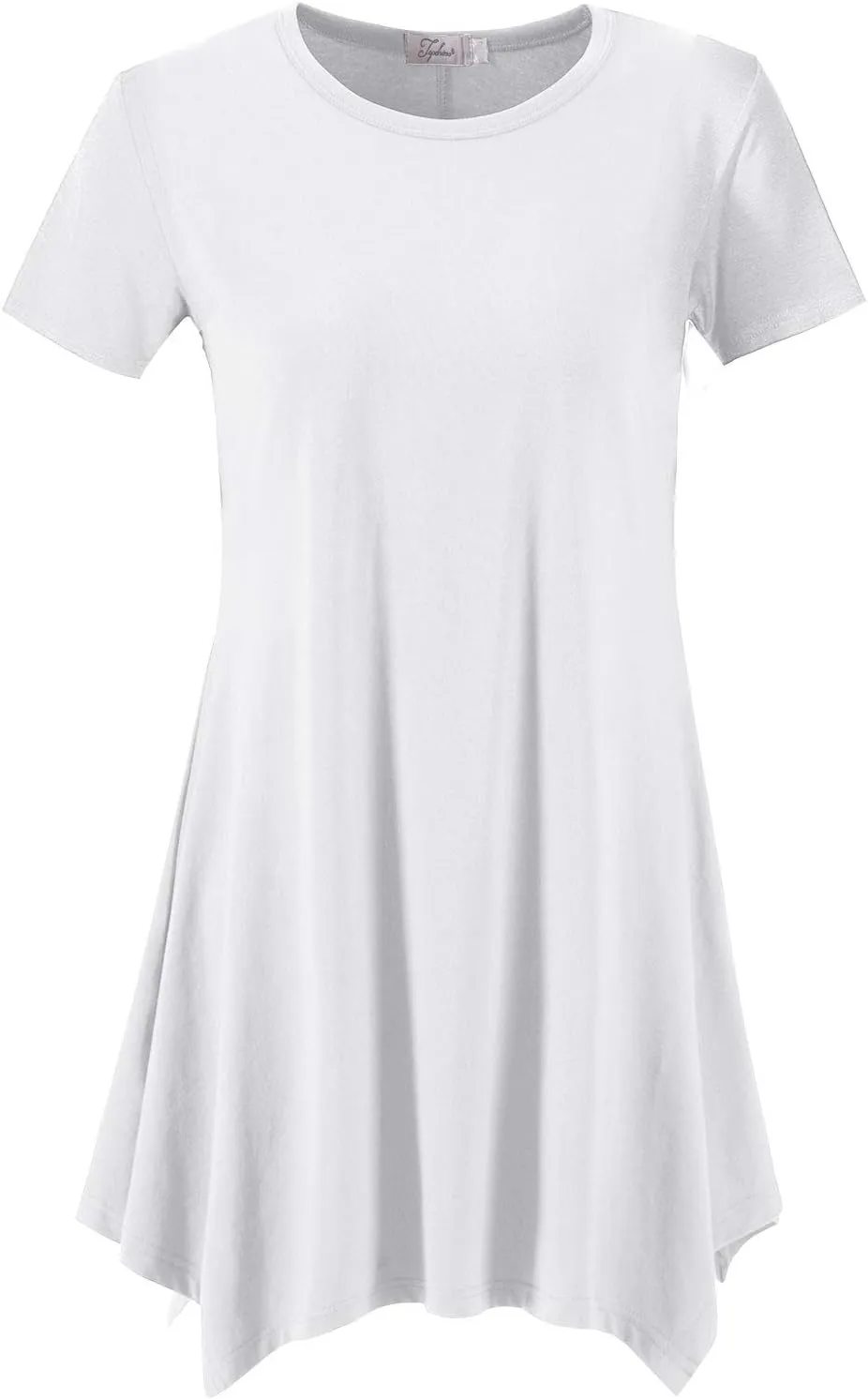 Topdress Women's Loose Fit Swing Shirt Casual Tunic Top for Leggings