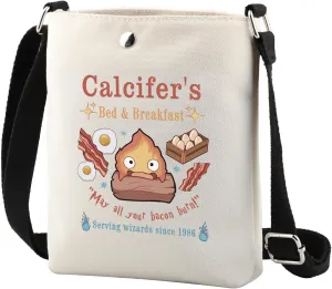 TSOTMO Calcifer's Bed & Breakfast Crossbody Bag Anime Lover Gift for Women Mother Best Friend (Calcifer's CR)