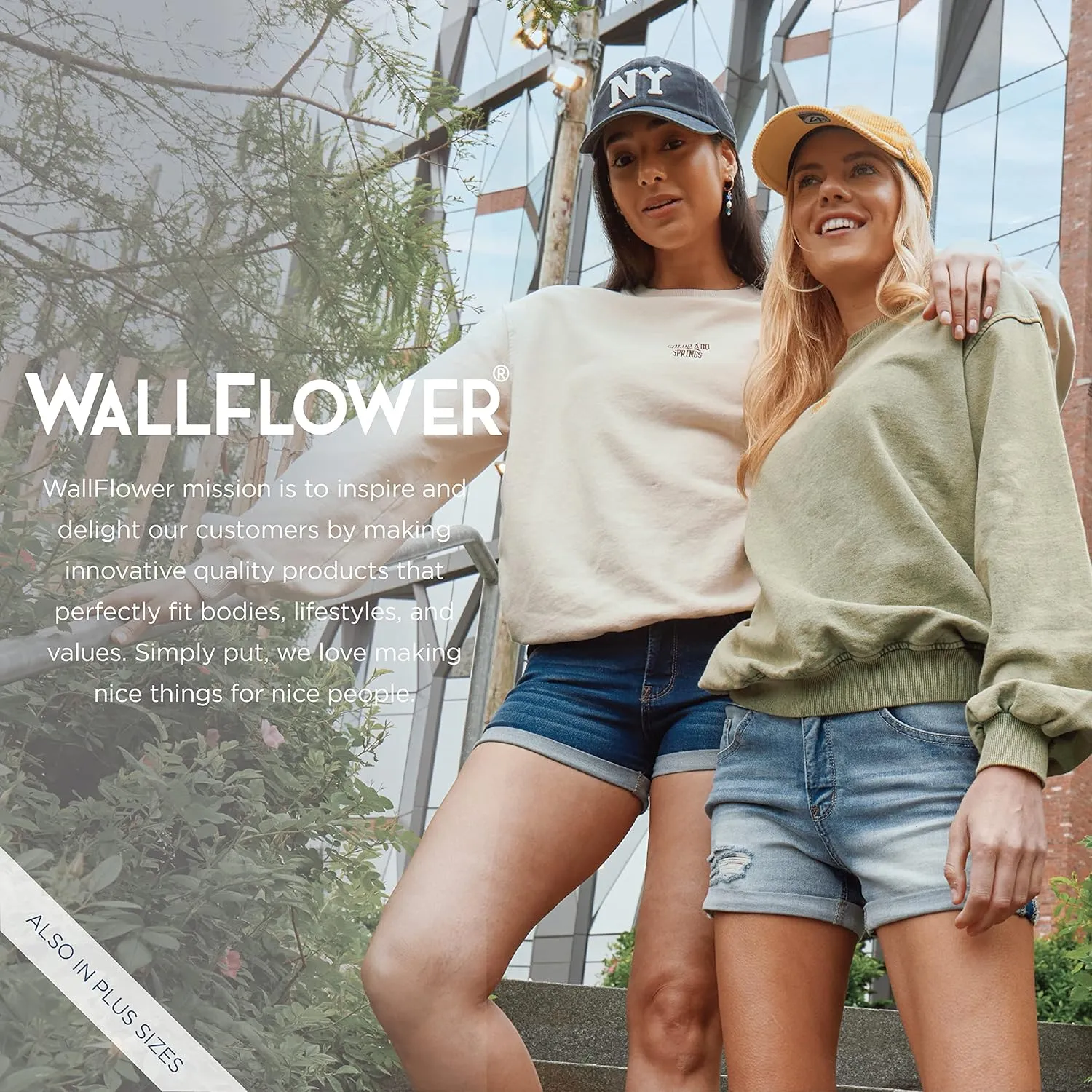 WallFlower Women's Pull On Bermuda Denim Shorts 9" High-Rise Insta Soft Juniors