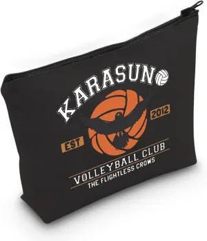 WCGXKO Anime Lover Volleyball Club Makeup Bag - Japanese Volleyball Anime Cosmetic Pouch