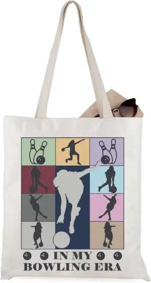 WCGXKO Bowling Girls Gift Bowling Sports Bag Casual Tote Bag for Bowling Lover