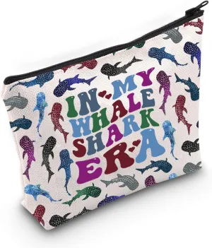 WCGXKO In My Whale Shark Era Makeup Bag Ocean Animal Gift for Whale Shark Lover (Whale Shark Bag)