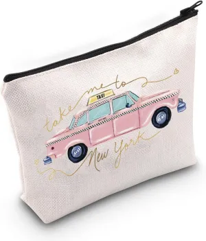 WCGXKO New York Vacation Gift Bachelorette Party Favor Take Me to New York Zipper Pouch Makeup Bag (To New York)