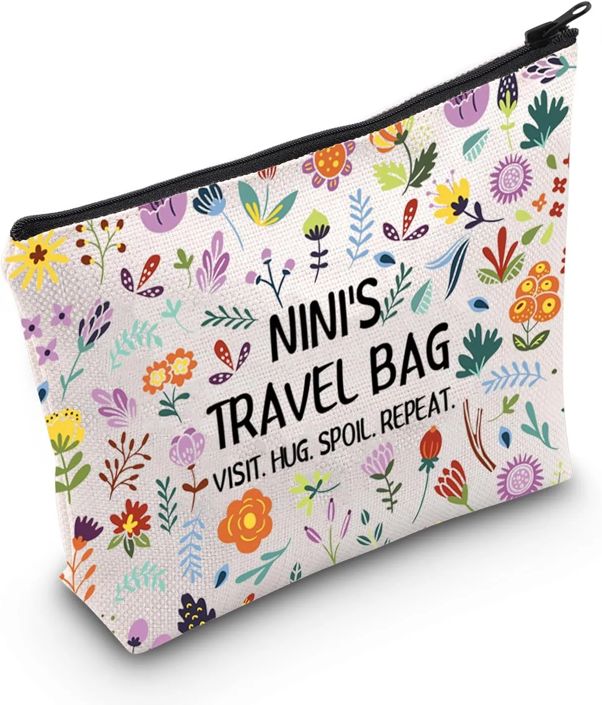 WCGXKO Nini Makeup Bag Nini Travel Bag Mothers Day Gift Beat Nini Ever Gift for Nini Grandma (Nini Bag)