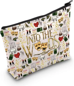 WCGXKO Theatre Musical Fans Gift Musical Lover Cosmetic Zipper Pouch