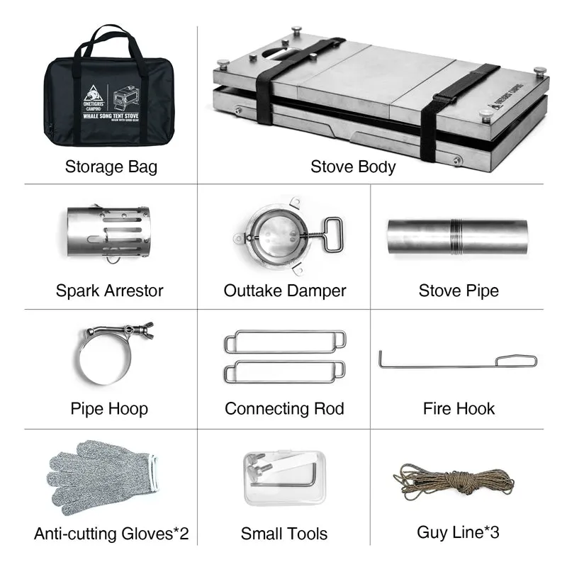 WHALE SONG Tent Stove