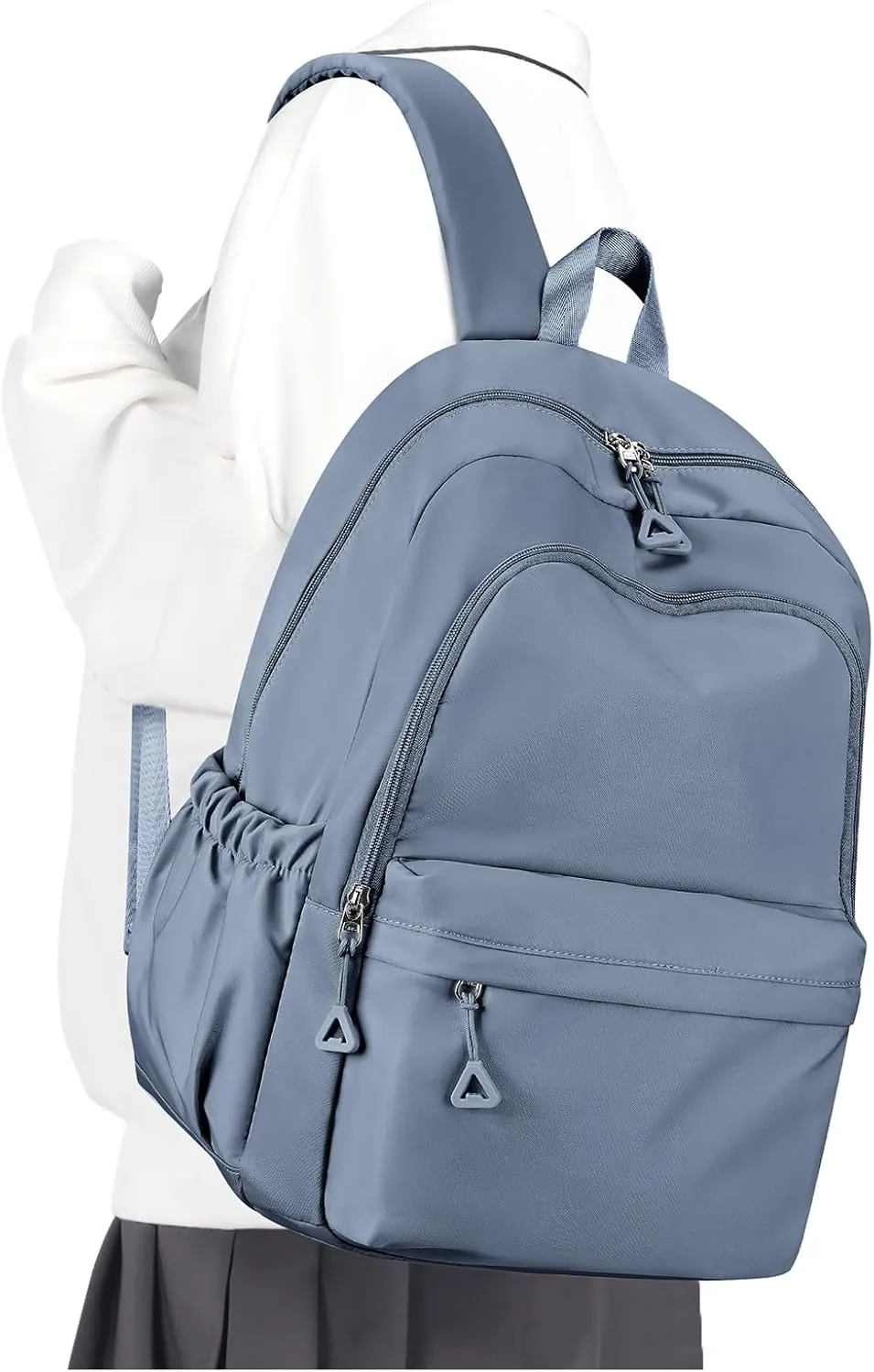 winspansy Backpack for School Teenage Girls Boys,Waterproof Lightweight School Bags Travel Daypack Simple Cute College Backpack Rucksack for Women Men fit 14 Inch Laptop,Jewelry Blue