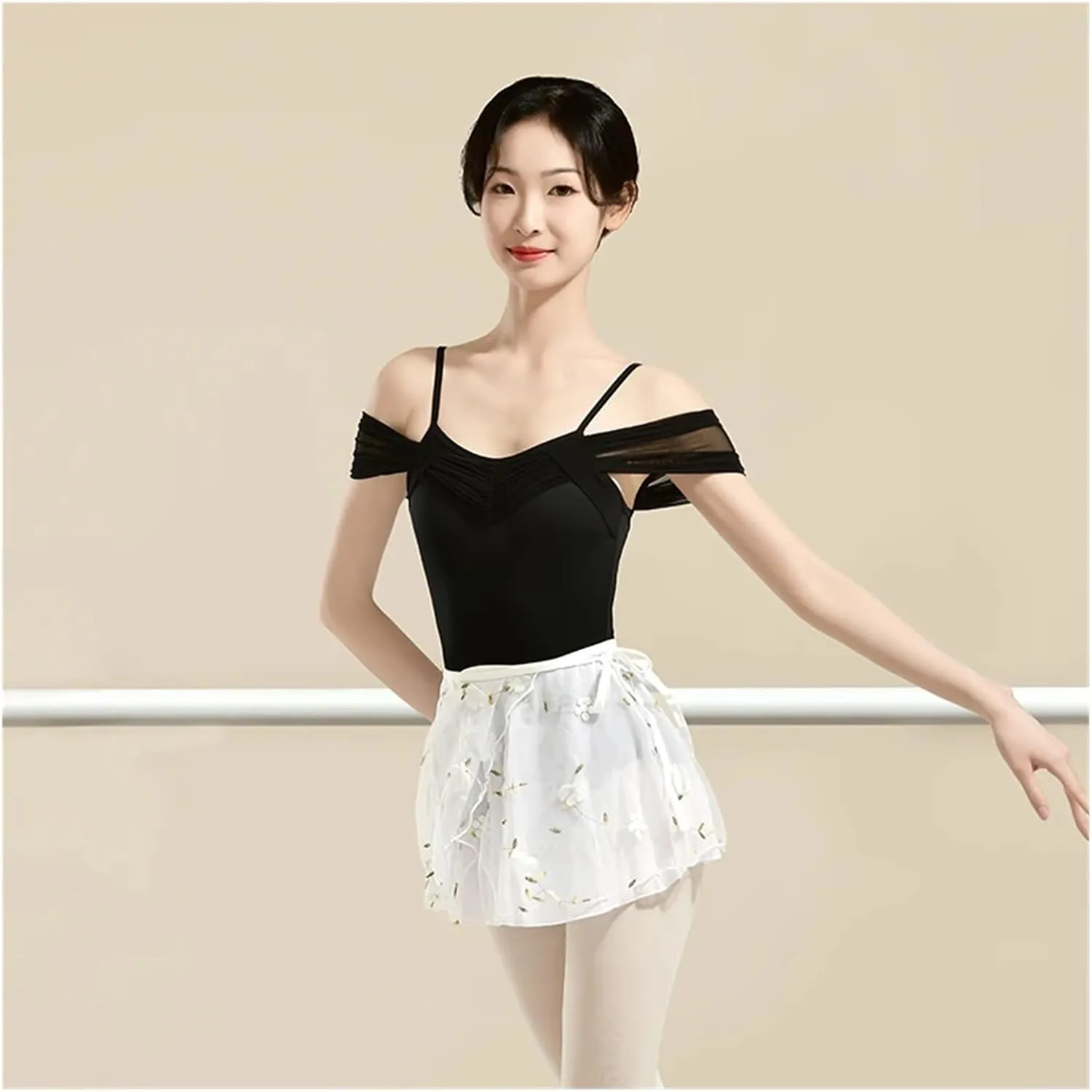 Women Ballet Leotards Adjustable Camisole Adult Elegant Dancing Bodysuits Gymnastics Leotards Ballet Dance Leotardss