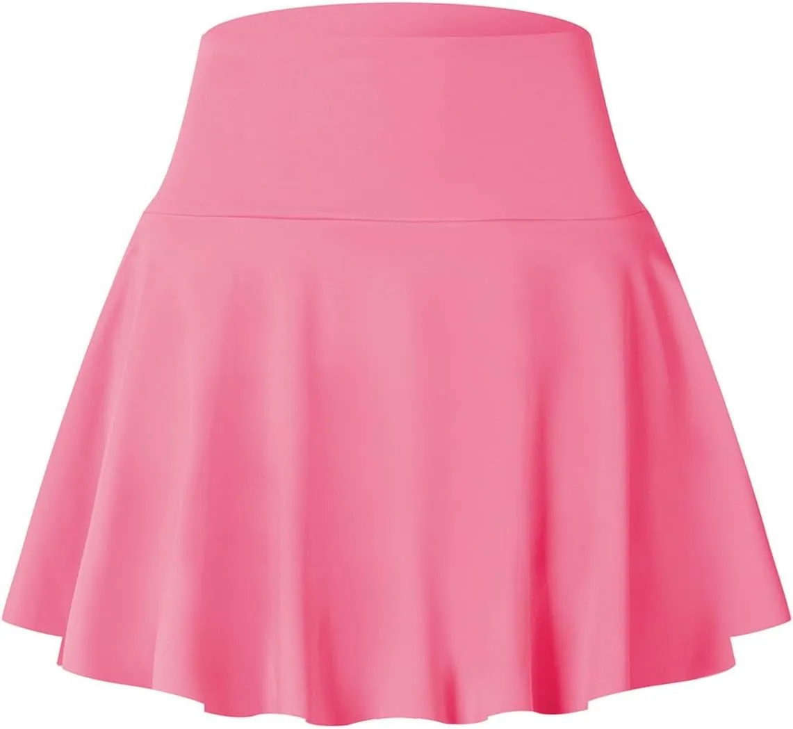 Women Tennis Skirt Pleated Golf Skirts with Built-in Shorts High Waist Athletic Skirt with Pockets Workout Skorts