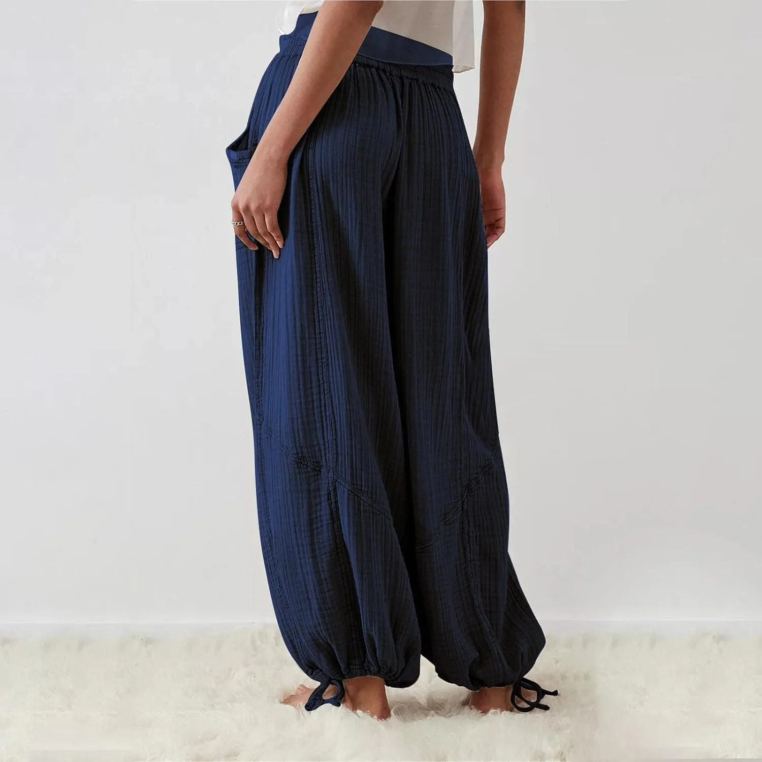 Women Wide Leg Pants for Women High Wasited Baggy Palazzo Pants Palazzo Pants Summer Casual Loose Lounge Pant