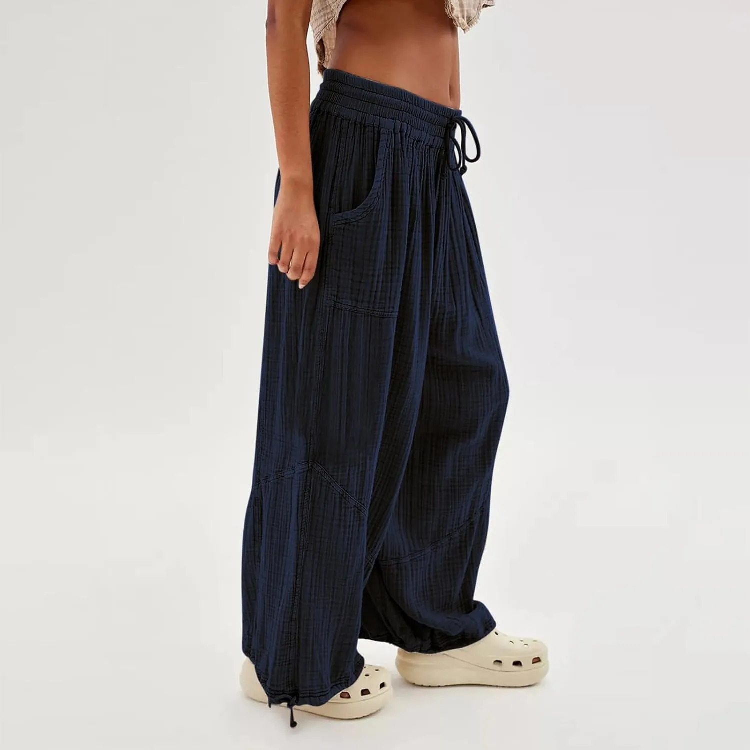 Women Wide Leg Pants for Women High Wasited Baggy Palazzo Pants Palazzo Pants Summer Casual Loose Lounge Pant