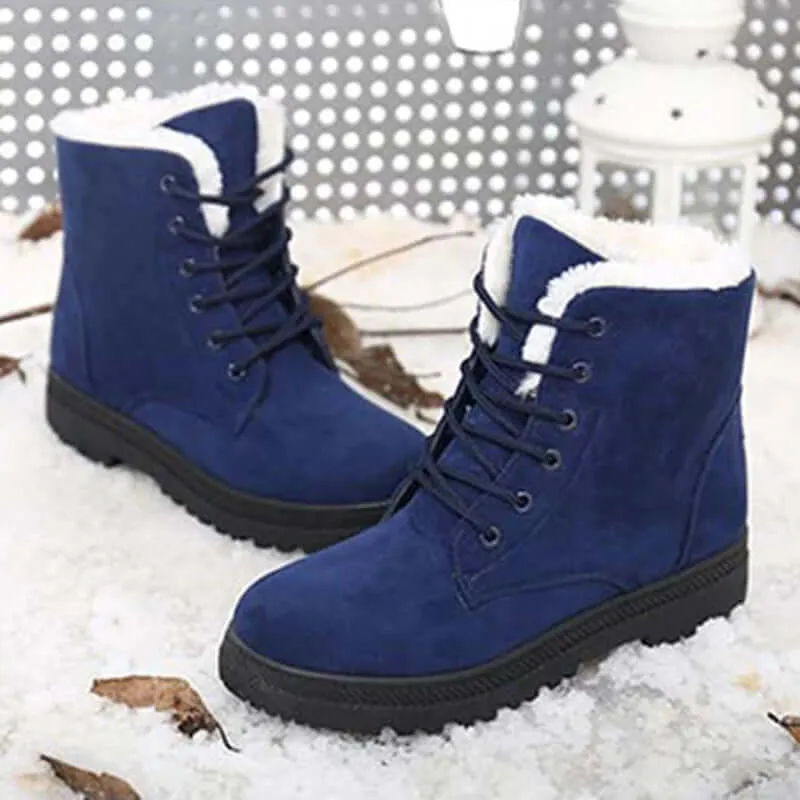 Women's Lace-Up Chunky Sole Boots